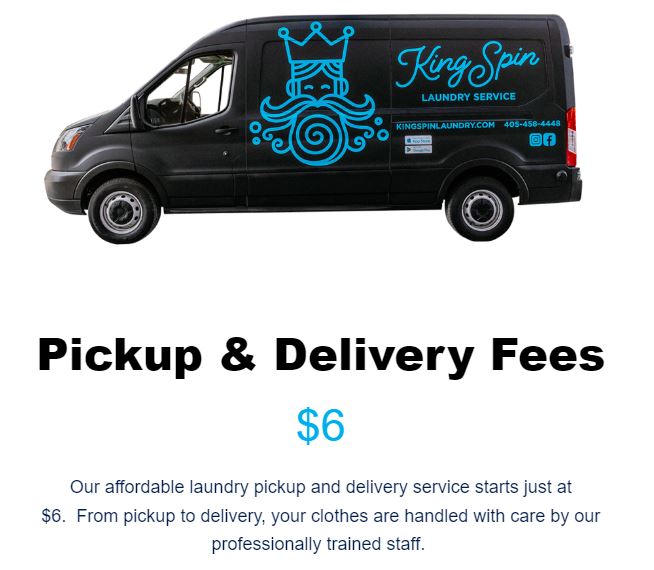 pick up laundry service, drop off laundry service